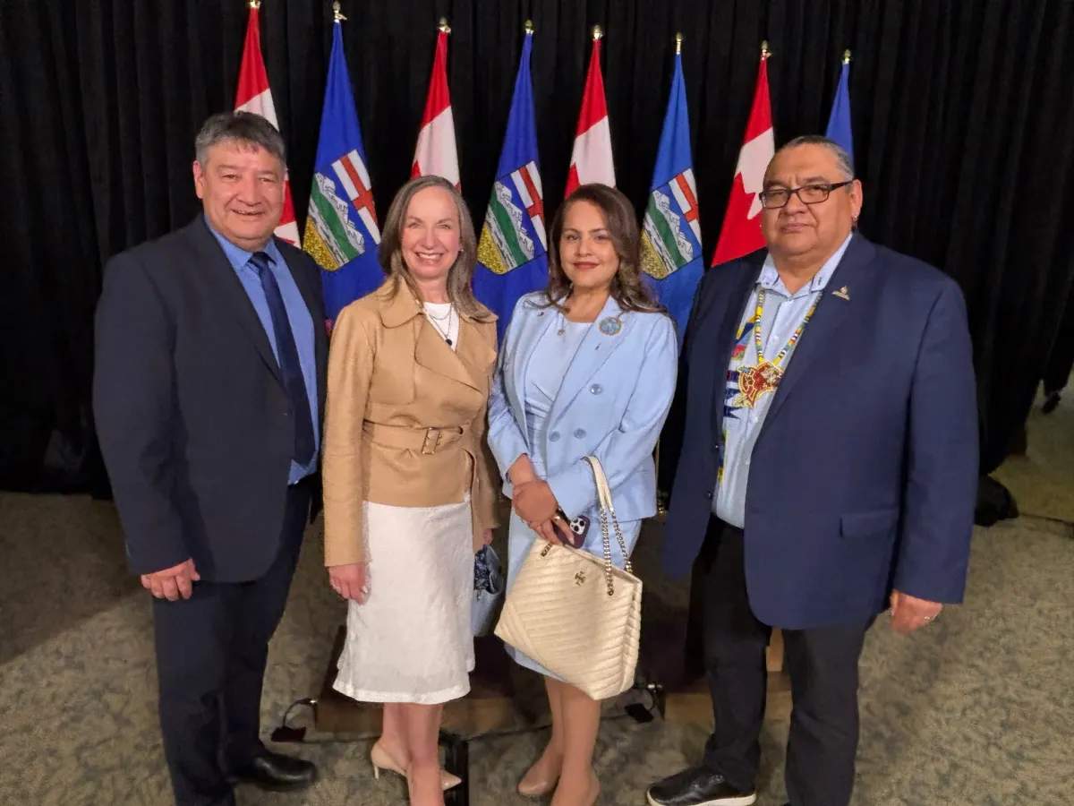 Chana Martineau, Rajan Sawhney, Stephen Buffalo and one other